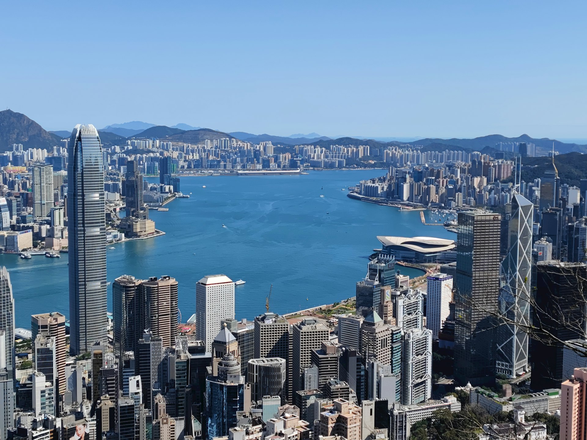 a large body of water surrounded by tall buildings